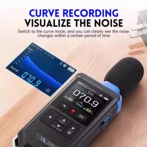 FNIRSI | Máy Đo Tiếng Ồn Kỹ Thuật Số Cầm Tay FNIRSI FDM-02 Đo Decibel Trọng Lượng A/C Độ Chính Xác Cao 30dB-130dB