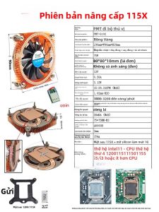 Ultra-Thin Pure Copper Heat Pipe CPU Cooler 1700 1200 115X Industrial Control NAS Silent Ball Bearing Fan Computer Hardware