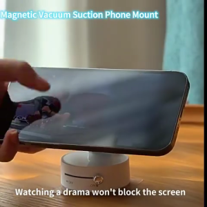 Vacuum Suction Cup Magnetic Vacuum Phone Holder 360° Rotating Portable Foldable Adsorption Bracket