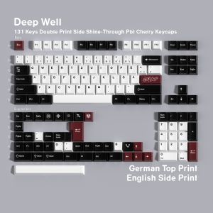 GMK Deep Well Keycaps Dye Sub ISO ANSI by 143 Keys For Mechanical Keyboard German Korean Spanish Abnt2 Arabic French Russian