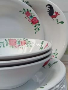 Paket Lengkap 6 Pcs Melamine Ware Motif Ayam