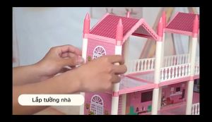 Bộ Đồ Chơi Lắp Ráp Mô Hình Nhà Búp Bê Lâu Đài Biệt Thự Công Chúa Xinh Xắn Bằng Nhựa - SOHANEI FAM