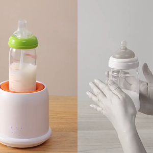 Máy lắc sữa thông minh cao cấp 360 độ cho bé pin tích hợp giúp pha sữa bột nhanh chóng và không bọt khí.