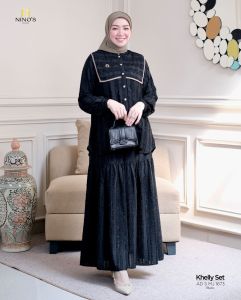 SETELAN MODE KHELLY SET ROK TERBARU BY NINOS 100%ASLI REAL