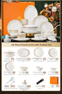 mornenjoy | 2026 New Edition Jingdezhen Ceramic Dining Set