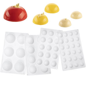 Tự Làm Bán Cầu Pháp Khuôn Bánh Mousse Silicon Thân Thiện Với Môi Trường Chocolate Xà Phòng Nướng Dụng Cụ Món Tráng Miệng Nhà Bếp Máy Nướng