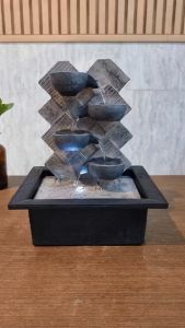 น้ำล้นน้ำพุสำหรับตั้งโต๊ะ รุ่นกำแพงโชคลาภ200259 อ่างน้ำพุเสริมฮวงจุ้ยโชคลาภ เงินล้นบ้าน ไหลมาเทมา