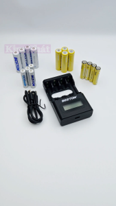 Bộ sạc pin Beston M9501 sạc cho cả pin AA và AAA pin Ni-MH 1.2V và Li-ion 1.5V