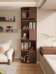 Corner Bookcase with Storage