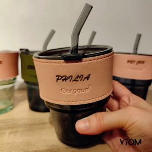 VTOM Personalized Mug Custom Name Glass Cup 400ml Engraved Gift Customized Gift Customized Mug Cawan Kaca Doorgift 刻名字礼物
