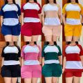 Trendy Set Vneck Slant Combi. 