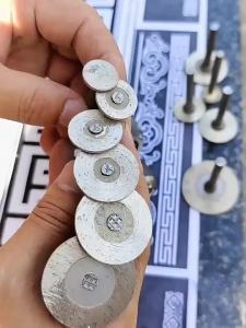50mm Diamond Mini Saw Blade with Thread Stone cutting disc Granite Sandstone Concrete Lettering Carving Grinding tool
