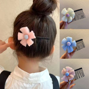 หวีผมเด็กผมหักสิ่งประดิษฐ์ดอกไม้หวีผมสาวผมม้าหวีผม