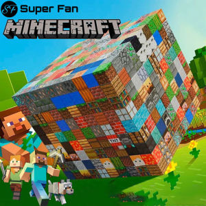 (Siêu quạt) cho Minecraft khối xây dựng nam châm Đồ chơi giáo dục Minecraft cho trẻ em Quà Tặng tự làm