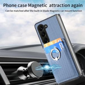 szhaiyu | For Samsung Galaxy Z Fold 8 Ultra 7 6 5 4 3 5G Wallet Phone Case With Credit Card PU Leather Slot Holder Shockproof Ring Stand