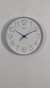 100% ORIGINAL RHYTHM Silent Silky Movement Analogue Wall Clock CMG620 [Jam Dinding]