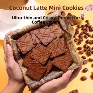 Delicious Coffee Flavored Thin Biscuits Crispy Office Snacks High End Leisure Food Afternoon Tea Treats Imported Chinese Product