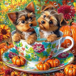 Kayou | 500 Pieces Jigsaw Puzzle Puppy Animal ThemePuzzle Educational Toy for Kids Children s Games Christmas Gift