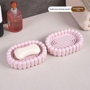 【M】Plastic Bathroom Shower Soap Box Travel Portable Small Soap Tray Dish Storage Holder Plate Home Soap Container