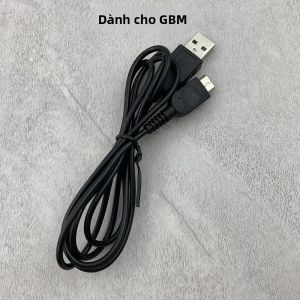 Cáp Sạc Nguồn USB Cho Game Boy GBM Với Phích Cắm EU US - Dây Sạc Cho Máy Chơi Game Nintendo GameBoy Micro