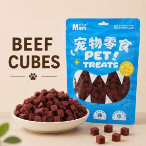Masti 500g Soft Beef Cubes & Beef Sticks Dog Treats Chewy Dog Snacks Training Reward