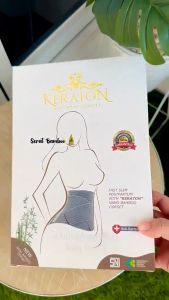 Keraton Nano Bamboo Postnatal Belly Band Corset Grey Size S-XL Korset Pasca Melahirkan (Abu)