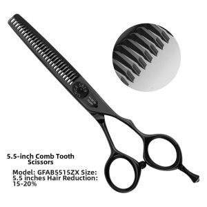 GANGDEFU | Texturizing Barber Scissors Set Professional