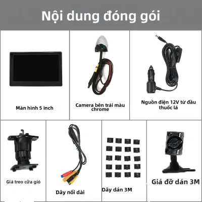 gương chiếu hậu ô tô Gương Chiếu Hậu Điện Tử Hỗ Trợ Điểm Mù 5 inch