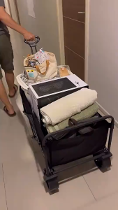 【รับประกัน10ปี】Kades รถเข็นแคมปิ้ง รถเข็นใส่ของ รถเข็นพับได้ รถเข็นแคมป์ปิ้ง 300KG รถเข็นแคมป์พับได้ รถเข็นแบบพกพา รถเข็นแผงลอย รถเข็นปิกนิค แข็งแรง รถเข็นของ  มีเก็บปลายทาง จัดส่งเร็ว