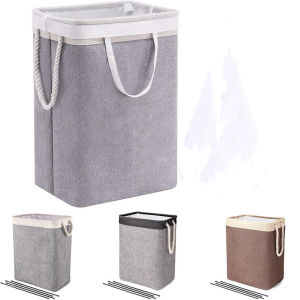 Foldable Laundry Basket & Cotton Linen Hamper: Storage Solutions for Your Home
