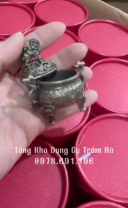 Lư Đỉnh Lân Mini - Lư Hương Xông Trầm Tinh Xảo