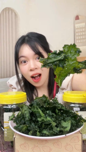 [เคลถัง] ผักเคลอบกรอบ ยกถัง กรอบฟู ไม่ผ่านการทอด อร่อย ผักเคล ขนม ของกิน ขนมกินเล่น snackies