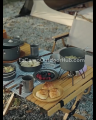 Naturehike Portable Outdoor Tableware Set 4 in 1 Aluminum Alloy Pot Storage Ultralight Glamping Tableware Cookware Set Travel Camping Hiking Picnic Cooking Pot Kettle Sets Heavy Duty Original Nature Hike. 