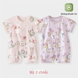TONGLIANCHUXIN | Bodysuit Mỏng Cotton Cho Bé Mùa Hè