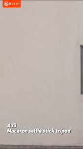 MIXIO A33 Macaron 80CM Tripod Tongsis Bluetooth Mini Selfie Stick dengan Ketinggian 80CM dan 15CM untuk Fotografi Selfie