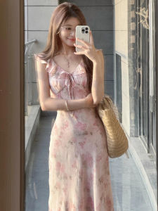 ZHENMANZI | Elegant French Short Flutter Sleeve Dress Chiffon