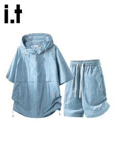 izzue | Ice Silk Quick Dry Short Sleeve and Shorts Set