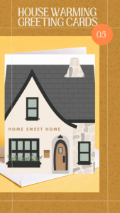 New Home Card - Home Sweet Home | Modern House Aesthetic| A6 Greeting Card | Free Envelope