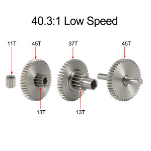Stainless Steel TRX4M Overdrive Underdrive Transmission Gear Pinion Set for 1/18 RC Crawler Car TRX4-M Upgrade Parts