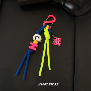 Colorful American Style Rope Knots Mens And Womens Jeans Waist Chains Fashionable And Versatile Polyester Fiber Belts