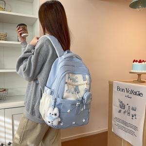 Túi Đeo Vai Đôi Dung Tích Lớn Phong Cách Hàn Quốc Thời Trang Đa Năng Cho Học Sinh Trung Học Và Đại Học Túi Đựng Đồ Dùng Học Tập