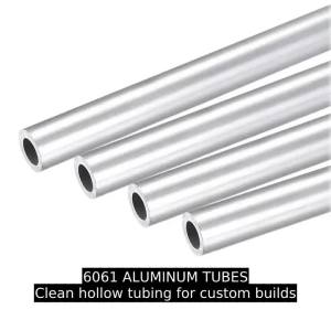 6061 Aluminum Tube OD 5-20mm Length 250mm/500mm Round Aluminum Alloy Pipe for Industrial Use