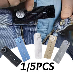 1/5PC Elastic Waist Extenders Belt Practical Waist Extension Buckle For Pregnant Women Men Women Jeans Adjustable Waistband