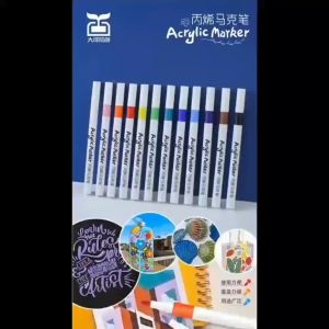 UPSTYLE Acrylic Paint Pens Quick Drying Marker Pen For Office
