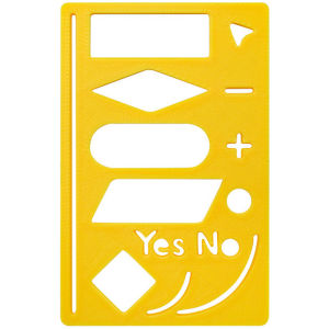 Flow Chart Template Stencil Ruler for Scrapbooking DIY Journal Drawing Planner Tool Plastic Accurate Layout Creative