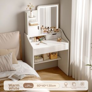Compact Bedroom Modern Dressing Table Bedside Cabinet Integrated