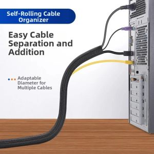 MEISITEKEKE | Cable Management Sleeve Anti-bite Wire Organizer