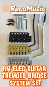 RM Electric Guitar Tremolo Bridge System Set Chrome Black Gold Part Gitar Elektrik Guitar Repair Guitar Acc Part