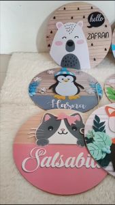 Hiasan Dinding Custom Nama Kamar Anak Souvenir Kado Ulang Tahun Wisuda
