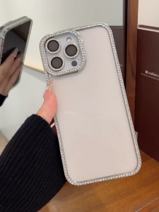 Bling Ribbon Luxury Diamond Case For iPhone 11 13 14 12 15 Pro Max Case iPhone 16 Pro Max Phone Case Soft Case Clear TPU Silicone Protective Case